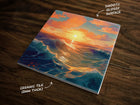 Amazing Ocean Art, on a Glossy Ceramic Decorative Tile, Free Shipping to USA