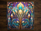 Art Nouveau | Art Deco | Ornate 1920s Style Design (#17), on a Glossy Ceramic Decorative Tile, Free Shipping to USA
