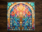 Art Nouveau | Art Deco | Ornate 1920s Style Design (#19), on a Glossy Ceramic Decorative Tile, Free Shipping to USA