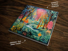 Wonderful & Vibrant Nature Art, on a Glossy Ceramic Decorative Tile, Free Shipping to USA