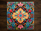 Ornate Design (#11), on a Glossy Ceramic Decorative Tile, Free Shipping to USA
