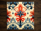 Victorian Design (#1), on a Glossy Ceramic Decorative Tile, Free Shipping to USA