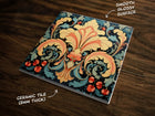 Victorian Design (#5), on a Glossy Ceramic Decorative Tile, Free Shipping to USA