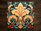 Victorian Design (#5), on a Glossy Ceramic Decorative Tile, Free Shipping to USA