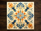 Victorian Design (#8), on a Glossy Ceramic Decorative Tile, Free Shipping to USA