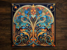 Art Nouveau | Art Deco | Ornate 1920s Style Design (#28), on a Glossy Ceramic Decorative Tile, Free Shipping to USA