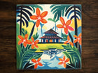 Hawaiian Inspired Art (#4), on a Glossy Ceramic Decorative Tile, Free Shipping to USA