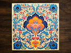Ornate Design (#8), on a Glossy Ceramic Decorative Tile, Free Shipping to USA