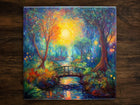 Beautiful Impressionist Art (#2), on a Glossy Ceramic Decorative Tile, Free Shipping to USA