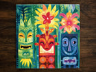 Tropical Tiki Inspired Art (#9), on a Glossy Ceramic Decorative Tile, Free Shipping to USA