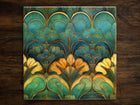 Art Nouveau | Art Deco | Ornate 1920s Style Design (#53), *SEAMLESS PATTERN* on a Glossy Ceramic Decorative Tile, Free Shipping to USA