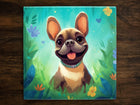French Bulldog | Cute Dog Art (#1), on a Glossy Ceramic Decorative Tile, Free Shipping to USA