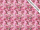 Garden Blooms (Pink), *SEAMLESS PATTERN* on a Glossy Ceramic Decorative Tile, Free Shipping to USA