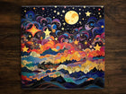 Beautiful Starry Night Sky Filled with Constellations, Art on a Glossy Ceramic Decorative Tile, Free Shipping to USA