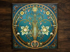 Art Nouveau | Art Deco | Ornate 1920s Style Design (#73), on a Glossy Ceramic Decorative Tile, Free Shipping to USA
