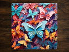 Beautiful Butterfly Art, on a Glossy Ceramic Decorative Tile, Free Shipping to USA