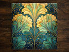 Art Nouveau | Art Deco | Ornate 1920s Style Design (#83), on a Glossy Ceramic Decorative Tile, Free Shipping to USA