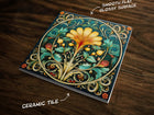 Art Nouveau | Art Deco | Ornate 1920s Style Design (#75), on a Glossy Ceramic Decorative Tile, Free Shipping to USA