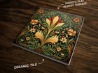 Art Nouveau | Art Deco | Ornate 1920s Style Design (#111), on a Glossy Ceramic Decorative Tile, Free Shipping to USA