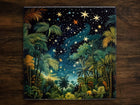 Tropical Starlight, Art on a Glossy Ceramic Decorative Tile, Free Shipping to USA