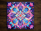 Mandala Magic, Art on a Glossy Ceramic Decorative Tile, Free Shipping to USA