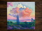 The Pink Cloud by Henri-Edmond Cross, Art on a Glossy Ceramic Decorative Tile, Free Shipping to USA