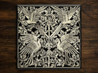 Ornate Vintage Design by Maurice Pillard Verneuil, on a Glossy Ceramic Decorative Tile, Free Shipping to USA