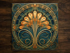 Art Nouveau | Art Deco | Ornate 1920s Style Design (#1), on a Glossy Ceramic Decorative Tile, Free Shipping to USA