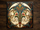 Art Nouveau | Art Deco | Ornate 1920s Style Design (#26), on a Glossy Ceramic Decorative Tile, Free Shipping to USA