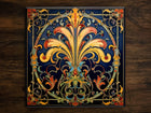 Art Nouveau | Art Deco | Ornate 1920s Style Design (#25), on a Glossy Ceramic Decorative Tile, Free Shipping to USA