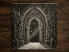 Gateway to Infinity, Art on a Glossy Ceramic Decorative Tile, Free Shipping to USA