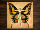 The Flapper, Art on a Glossy Ceramic Decorative Tile, Free Shipping to USA