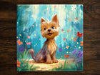 Yorkshire Terrier (Yorkie) | Cute Dog Art, on a Glossy Ceramic Decorative Tile, Free Shipping to USA
